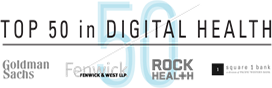 Top 50 in Digital Health Award logo.