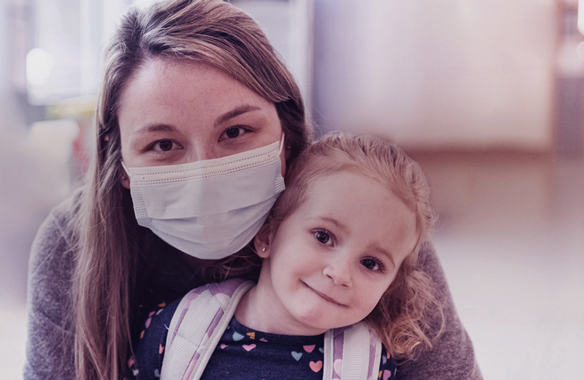 Two healthy happy children smiling